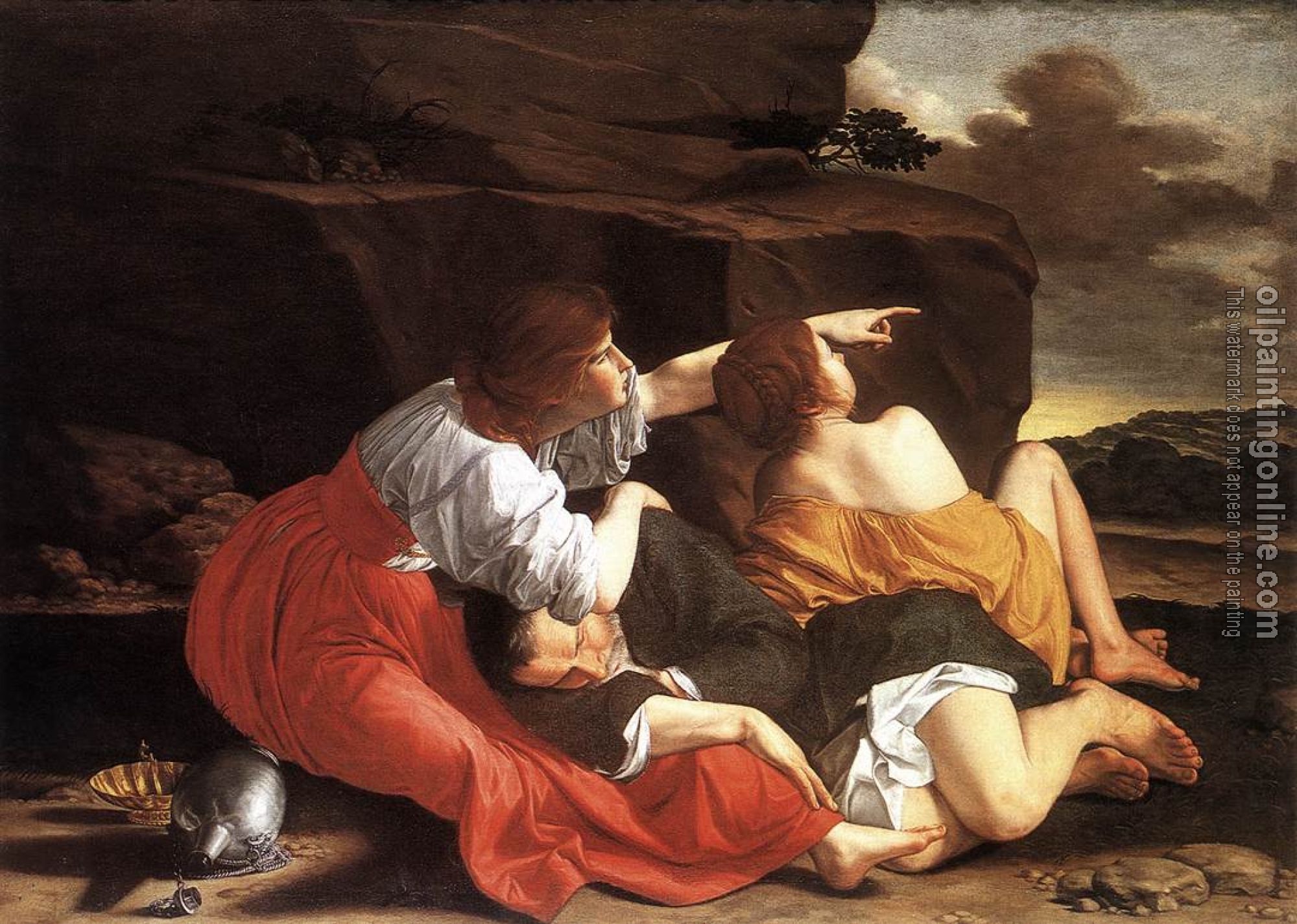 Gentileschi, Orazio - Lot and his Daughters